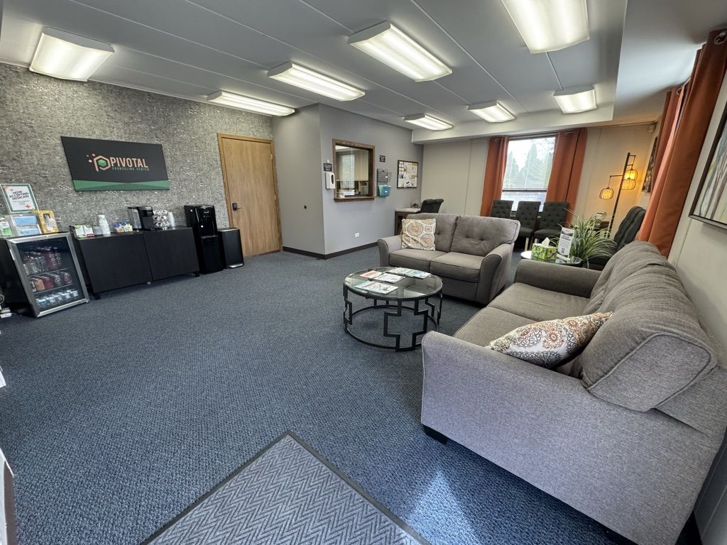 Pivotal Counseling Center Woodstock office waiting room